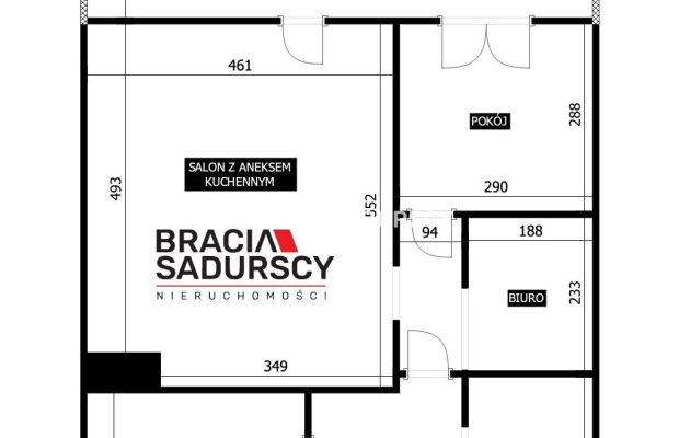 Nowoczesne 2 pok ok 56,2  Centrum Krakowa