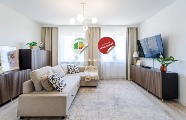 Bardzo słoneczne/3-pok.mieszkanie/2021r/garaż/62m2