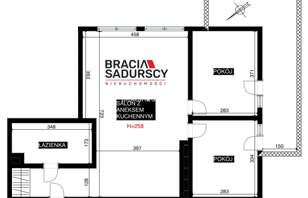 Bardzo słoneczne/3-pok.mieszkanie/2021r/garaż/62m2