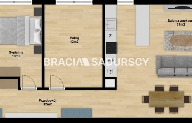 Gotowy Apartament typu LUX 3 pok Górka Narodowa