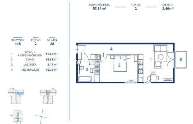 Gotowa inwestycja - metraże od 39 m2, Kraków