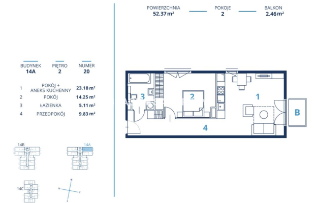 Gotowa inwestycja - metraże od 39 m2, Kraków