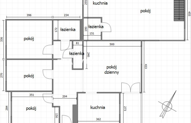 5-pok, widok na zieleń, do podziału, Stare Dębniki