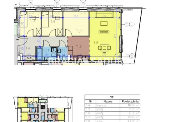 Mieszkanie z Imponującą Wysokością Pomieszczeń!