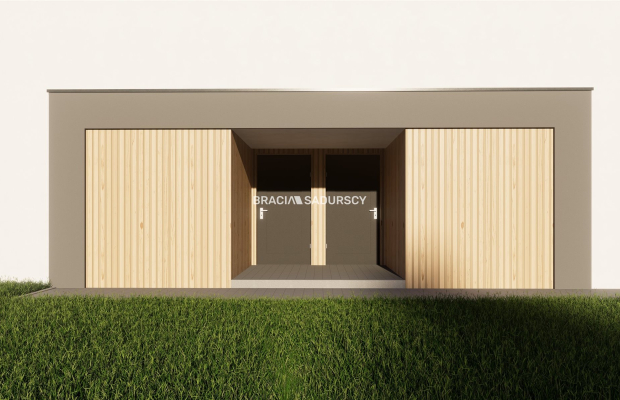 3pok.65m2 dwupoziomowe/nowoczesna bryła budynku 