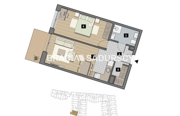 Dostępne mieszkania od 25m2 do 63m2. 
