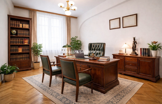 Parterowy przestronny lokal z oknami na ulicę.