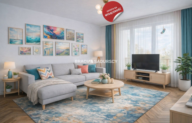 Dwupokojowe jasne mieszkanie w centrum.