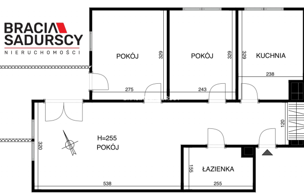 Mieszkanie 3-pokojowe z osobną kuchnią