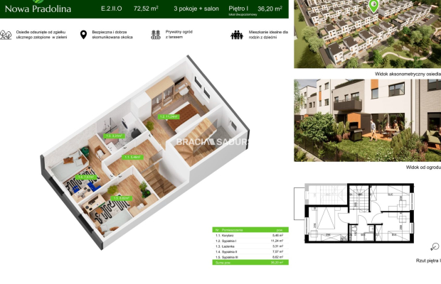 Nowa Pradolina mieszkaniez 2 poziomowe