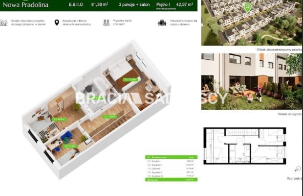 Nowa Pradolina mieszkaniez 2 poziomowe