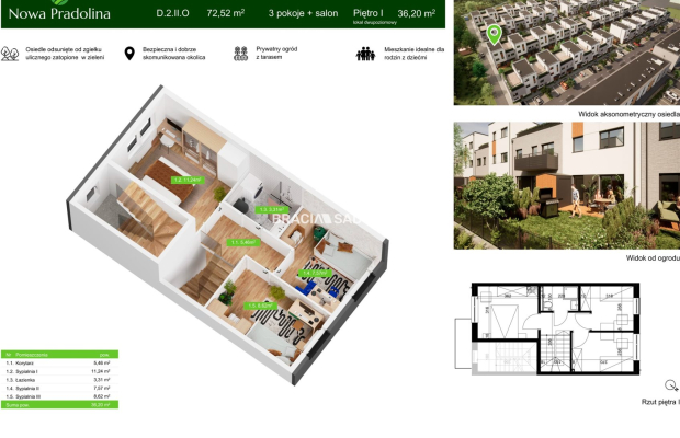 Nowa Pradolina mieszkaniez 2 poziomowe