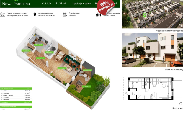 Nowa Pradolina mieszkaniez 2 poziomowe