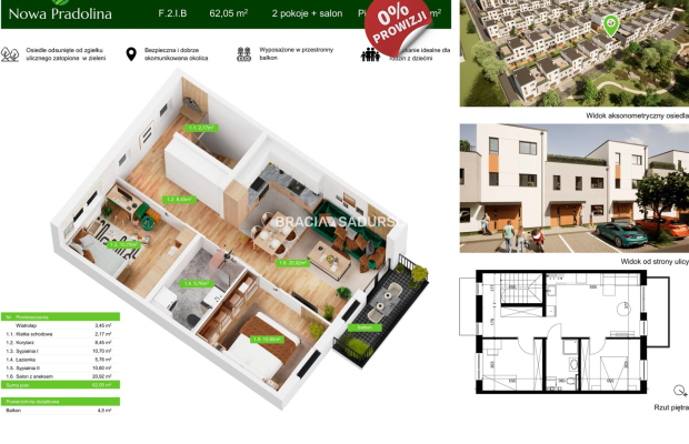 Nowa Pradolina mieszkanie z ogródkiem