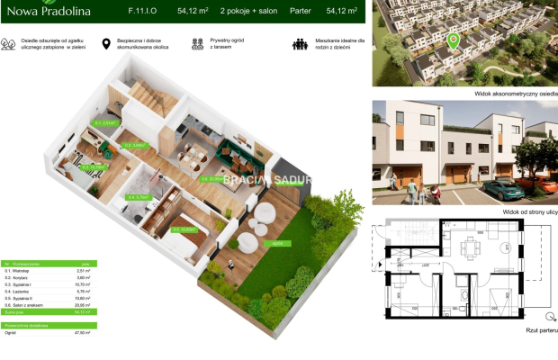 Nowa Pradolina mieszkanie z ogródkiem