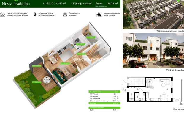 Nowa Pradolina mieszkaniez 2 poziomowe