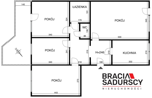Funkcjonalne 4 pok. mieszkanie w Czyżynach! 