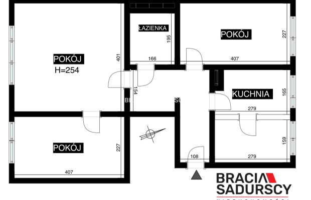 3 pok do remontu z możliwościa przerobienia na 4 