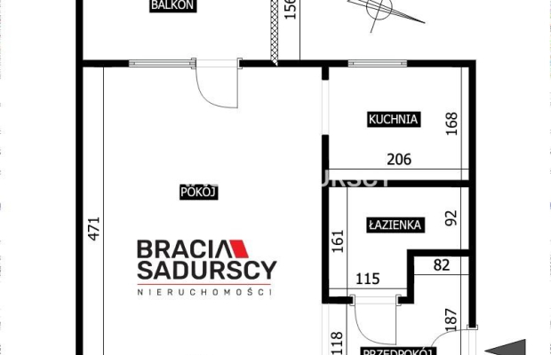 1-pokojowe z balkonem.