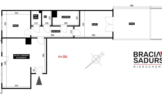 Bieżanów - Prokocim 3-pokojowe mieszkanie 57 m² z 2 DUŻYMI TARASAMI !   
 
Na sprzedaż komfortowe, trzypokojowe mieszkanie o po