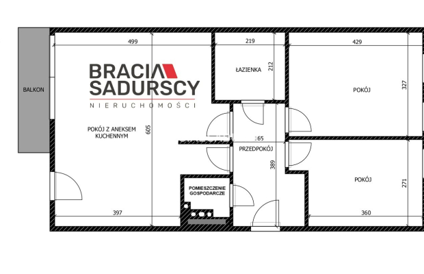Przestronne 3-pokojowe mieszkanie z loggią oraz dwustanowiskowym miejscem parkingowym w podziemnym garażu, zlokalizowane w Star
