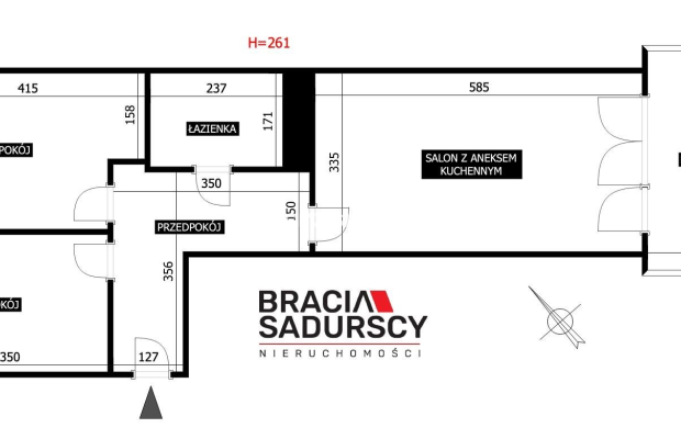 Kraków, apartament al. 29 Listopada