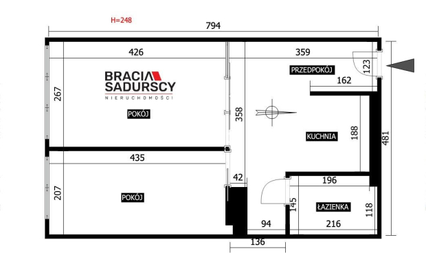 2 pok 35 m² | panoramiczny widok | Kazimierzowskie