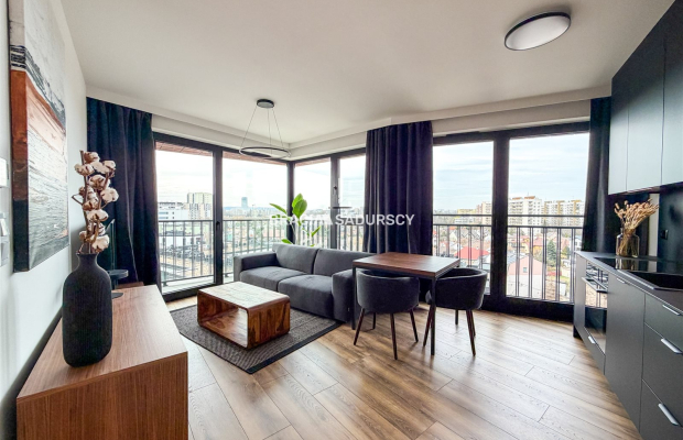 2-pok, panorama miasta, nowoczesny apartament