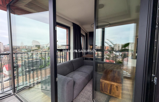 2-pok, panorama miasta, nowoczesny apartament