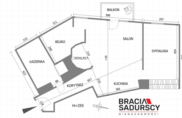 3-pok apartament na wynajem ul. Madalińskiego