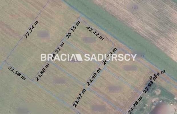 Działka 25 ara, gm. Iwanowice- Sieciechowice