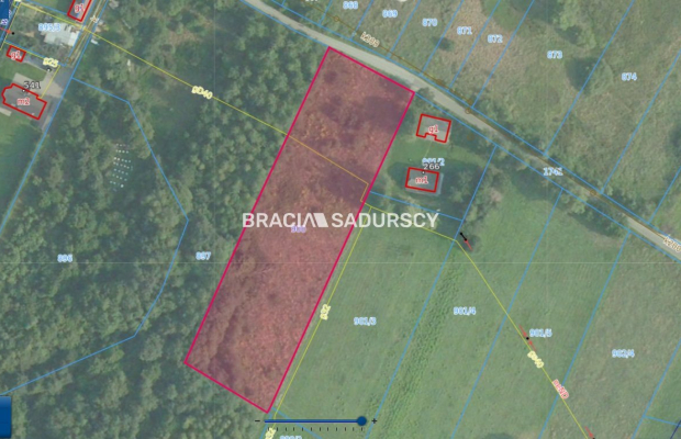 Działka w Krzyszkowicach gm. Myślenice