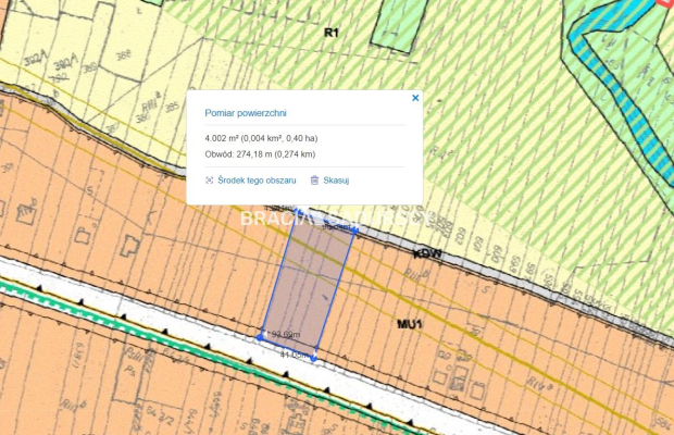 Działka budowlano-rolna w Nawojowej Górze