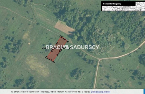 Działka budowlano - rolna w pobliżu Zamku Tenczyn