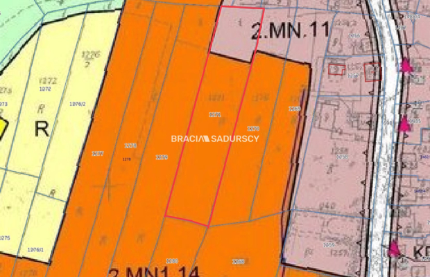 działkę budowlaną w Bratucicach