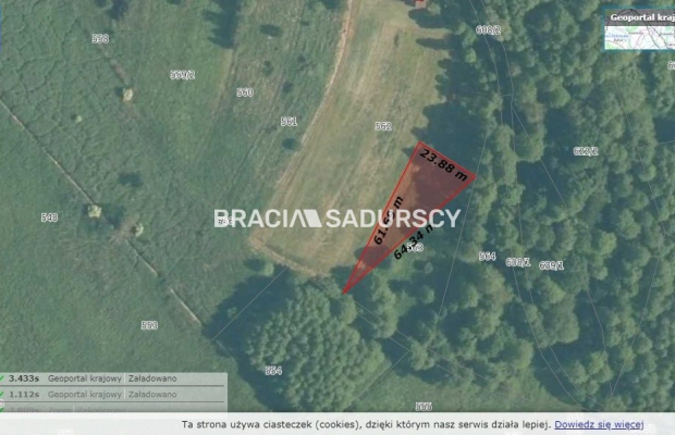 Działka budowlano - rolna u podnóża Zamku Tenczyn