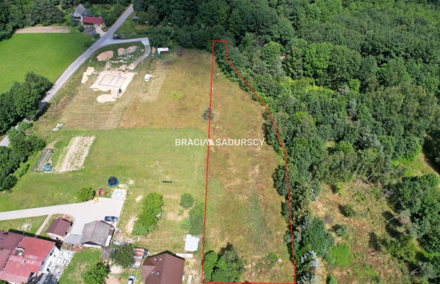 Działka budowlana w Winiarach k/Dobczyc