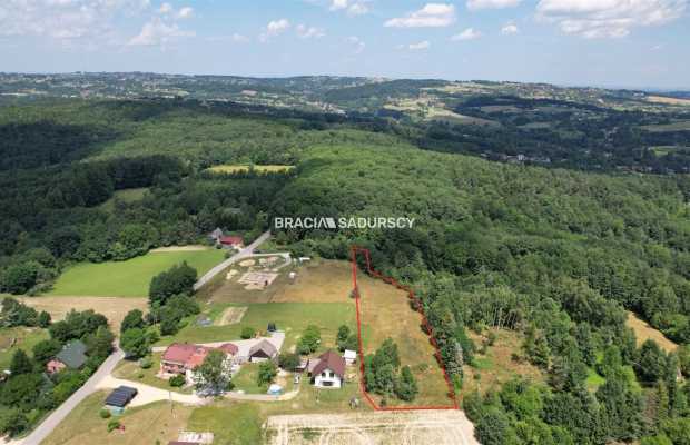 Działka budowlana w Winiarach k/Dobczyc