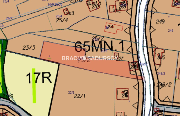 Działka budowlana Siercza. gm Wieliczka