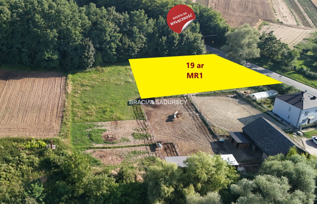 Na sprzedaż działka budowlana – 19 arów