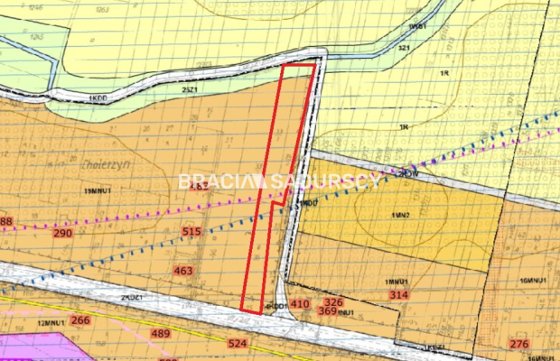 Działka budowlana Cholerzyn, gmina Liszki.