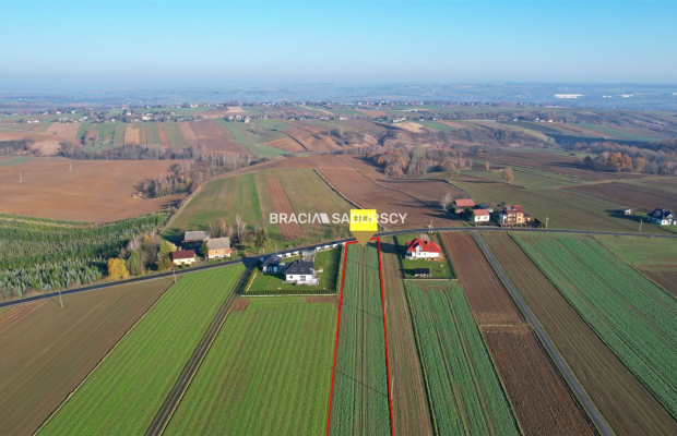Działka budowlana 4200 m2, Celiny blisko Krakowa