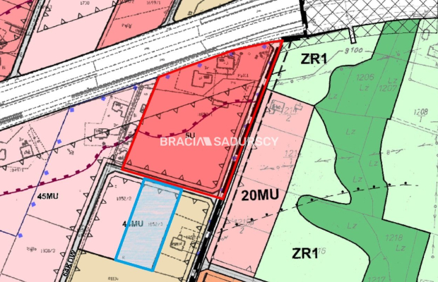 działka budowlano-usługowa w Głogoczowie
