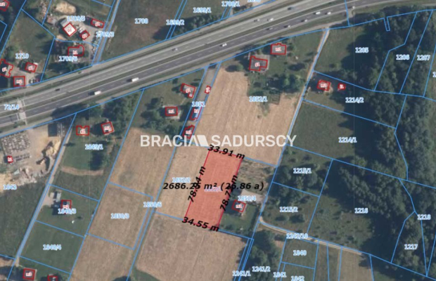 działka budowlano-usługowa w Głogoczowie