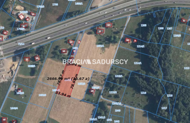 działka budowlano-usługowa w Głogoczowie