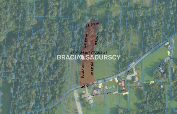 Klimatyczna działka budowlano-leśna w Sieprawiu