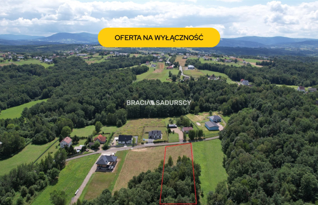 Klimatyczna działka budowlano-leśna w Sieprawiu