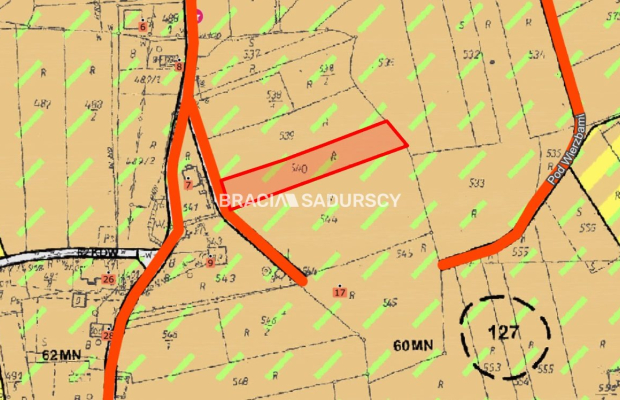 Działka budowlana 17 arów w Wołowicach!