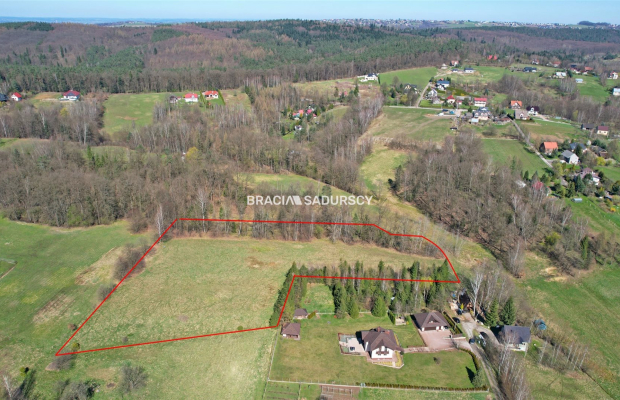 Widokowa działka budowlana w Głogoczowie