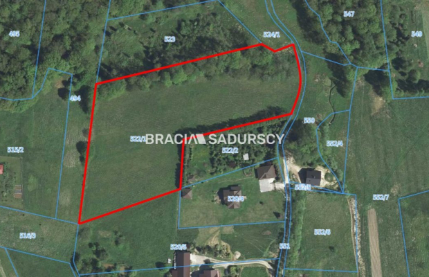 Widokowa działka budowlana w Głogoczowie